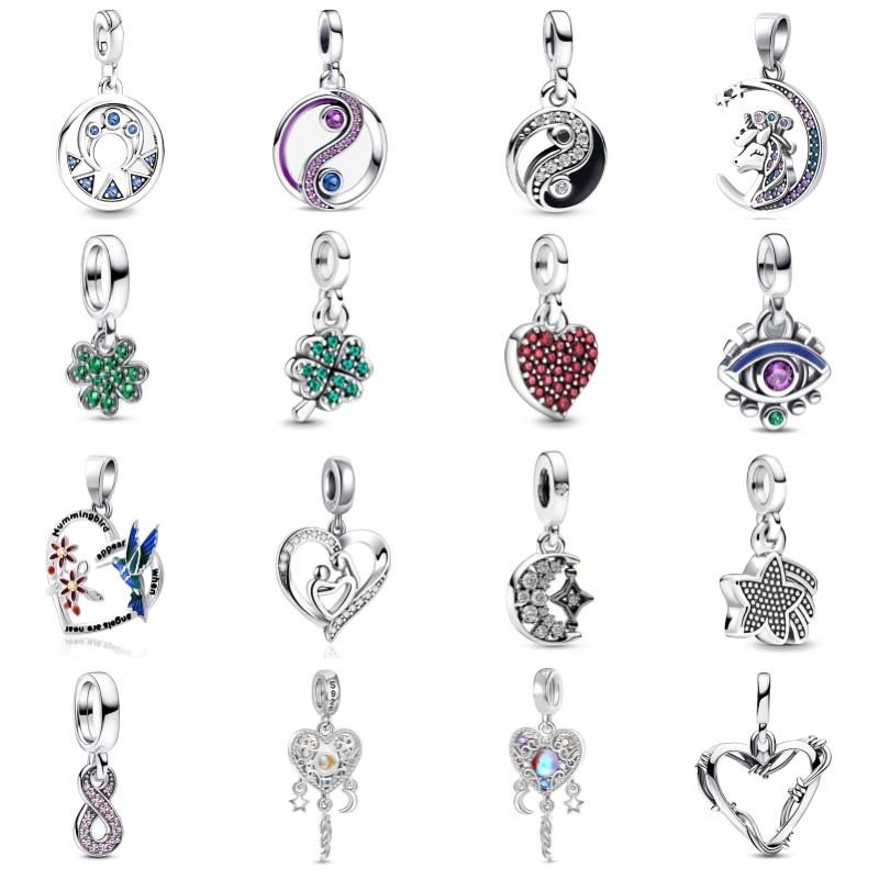 Новый S925 посеребренный Me Series из бисера Love Clover Star Подвеска подходит для оригинального браслета для женщин Diy Jewelry