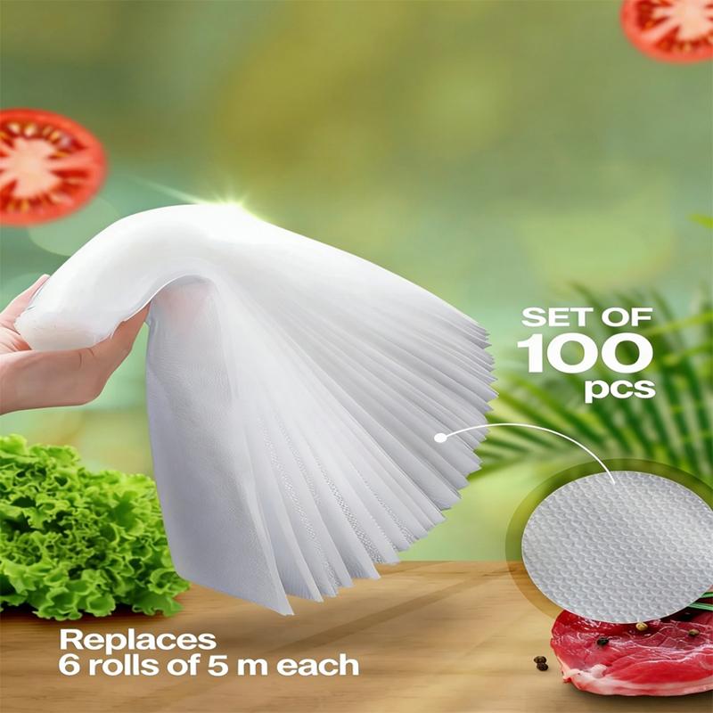 Вакуумные пакеты Многоцелевые Герметичные Пакеты для Хранения Продуктов 100 шт. Бытовые Пакеты для Сохранения Свежести