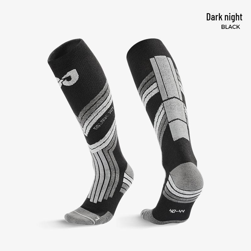 Зимние профессиональные шерстяные лыжные носки — теплые, быстросохнущие и ветрозащитные DWZ04