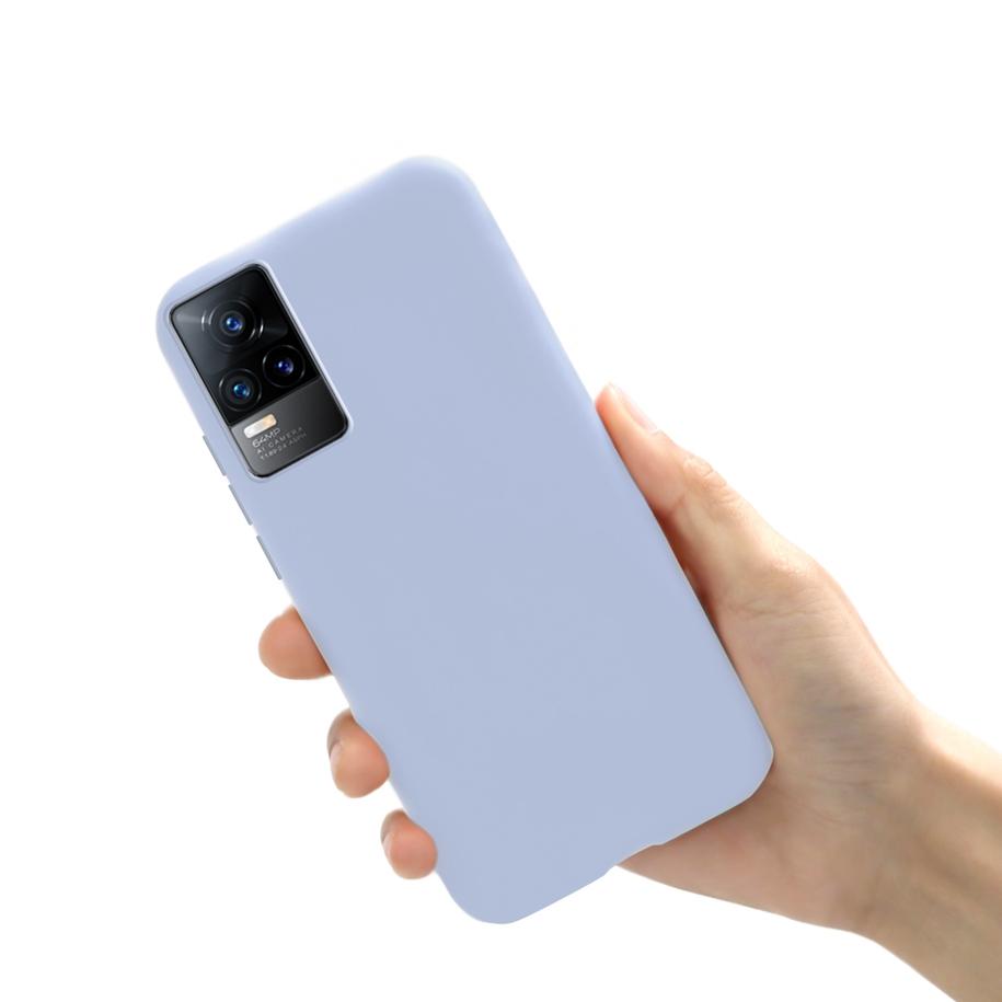 Чехол для Vivo V21 V21e 2021 Жидкий силикон Мягкий ТПУ Чехол Тонкая Задняя крышка телефона Для Vivo V21 5G V2050 VivoV21e V2061 Funda 6.44"