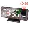 7.4 Inch Led Digital Projector Snooze Clock Acrylic Mirror Double Alarm Clocks Projection Wakeup