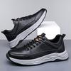 Fashion Genuine Leather Mens Shoes Leisure Walk Sneakers Non-Slip Running Shoes Lightweight Anti-slip Outdoor Sports Footwear Trainers