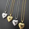 Gift Lover Friend Chain Photo Picture Locket Necklace Pendant Heart Shaped