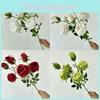 Mini Artificial Flower Rose Wedding Hotel Restaurant Desktop Decoration Ornament