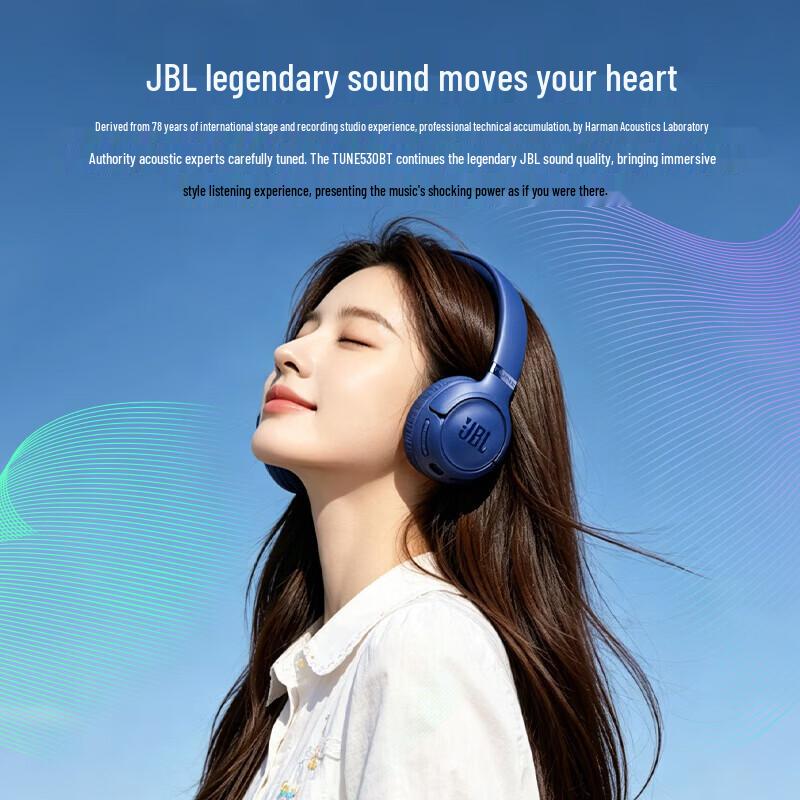 JBL TUNE 530BT Wireless On-Ear Headphones