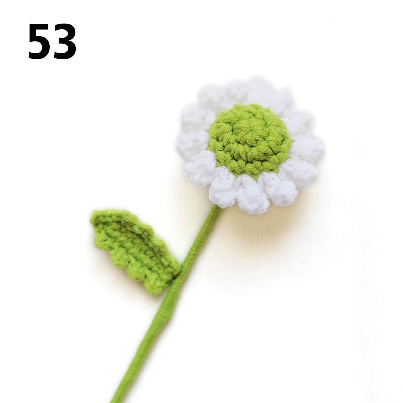 Подарок на День Учителя Подсолнух Вязаный Цветок Вязаный Цветок Ручной Работы Букет Домашний