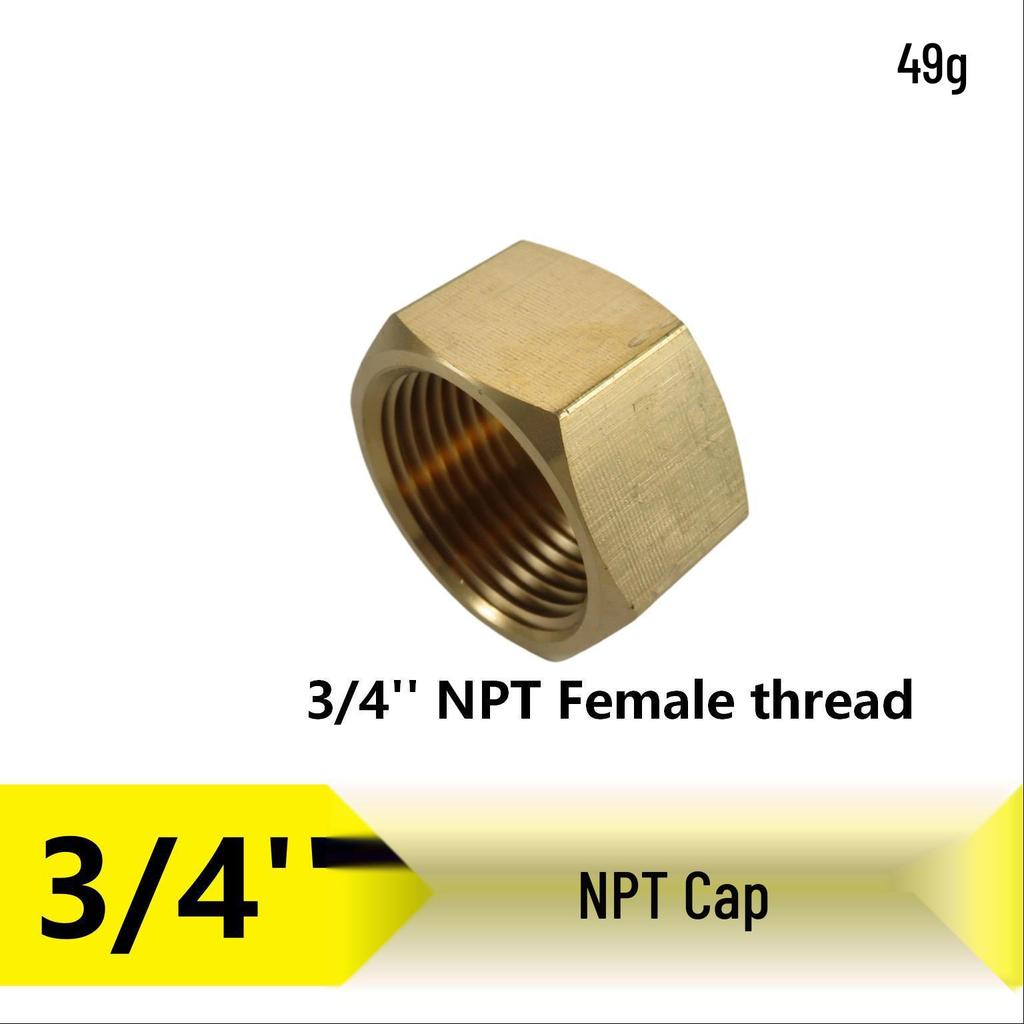 Латунный переходник для трубы, наружная резьба NPT 1/2", шестигранник 1", наружная резьба NPT