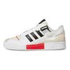adidas Forum Exhibit Low White Ярко-красные кроссовки унисекс Cloud-White Core-Black GZ0937