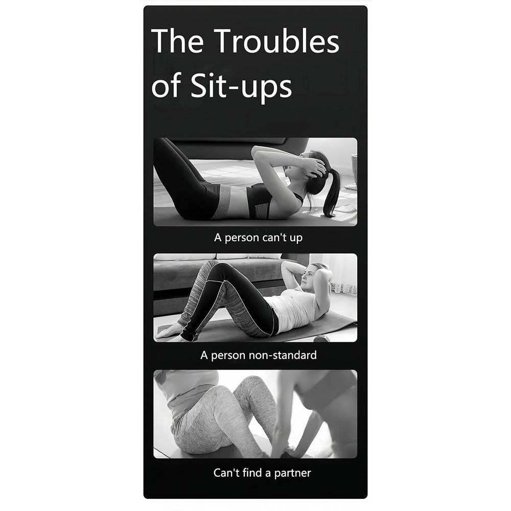 Ankle Support Fitness Situp  Equipment With Tension Rope Sit Up Exercise Equipment  Home Gym