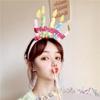 Headdress Happy Birthday Korean Style Headband Women Hair Hoop Birthday Hairband Hair Accessories