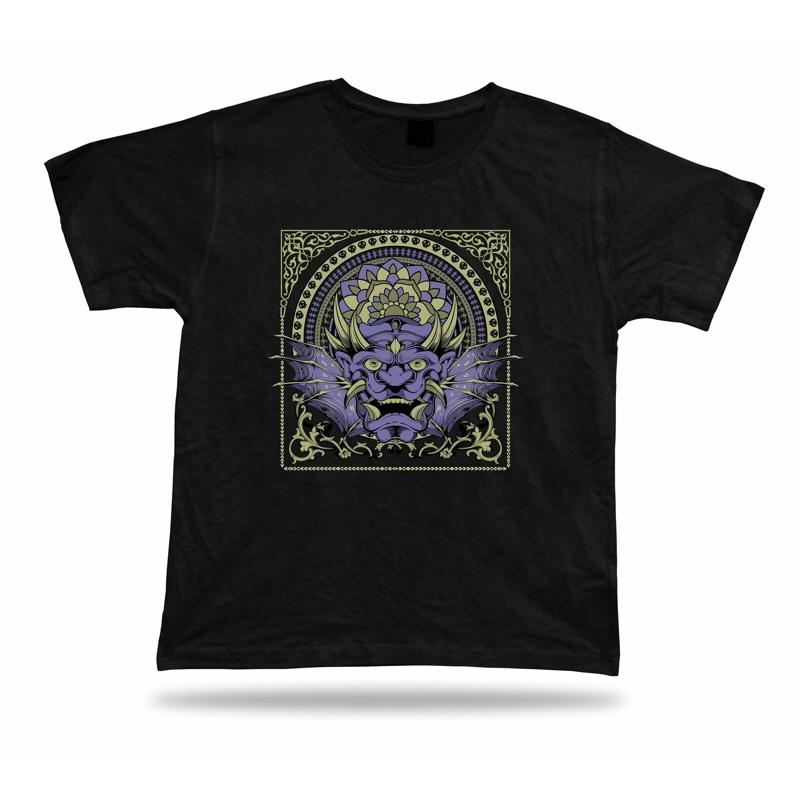 Tshirt Tee Shirt Birthday Gift Idea Traditional Mask Demon Asura Hindu Emblam