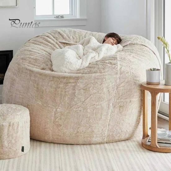 Модный моющийся дышащий чехол-мешок для дома, большой круглый ультра-мягкий чехол для ленивого дивана, мебельные аксессуары