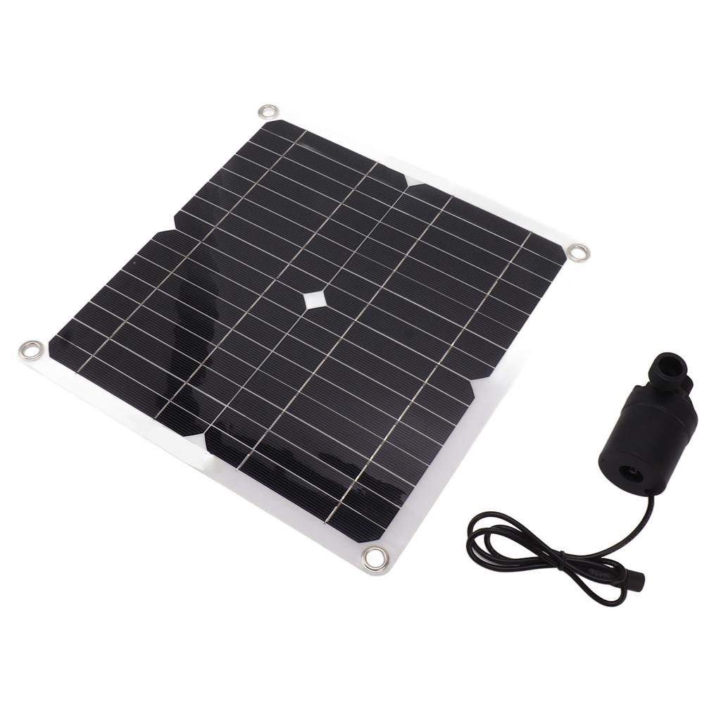 Solar Water Pump Kit 50W Solar Panel 22W Water Fountain Pump with Battery Box Timing Controller