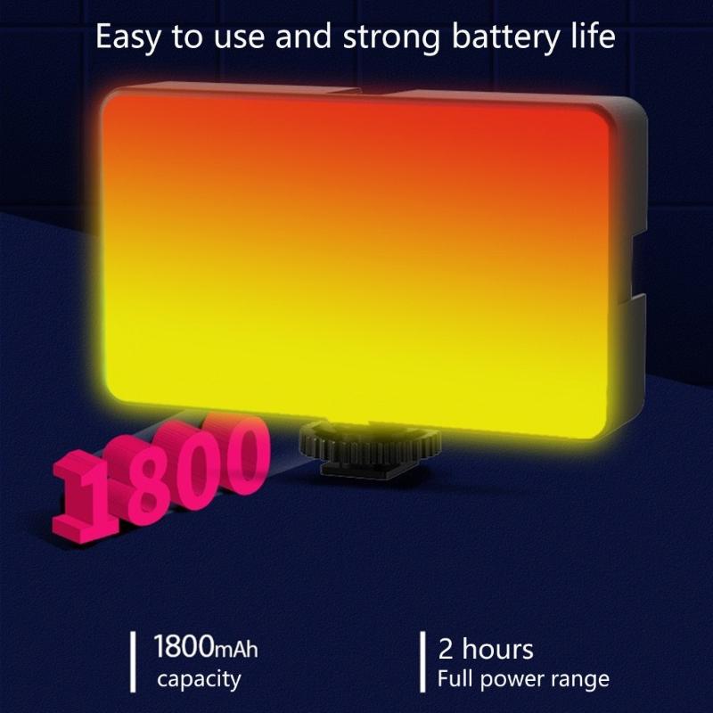 Перезаряжаемый светодиодный видеосвет 10 Вт мощности с регулируемой цветовой температурой для студийной и уличной фотосъемки