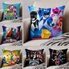 M-Mighty M-Morphin Power Rangers Pillow Case Anti-dustmite Pillowcase Invisible Zipper Silky Short Plush Sofa Cushion Cover