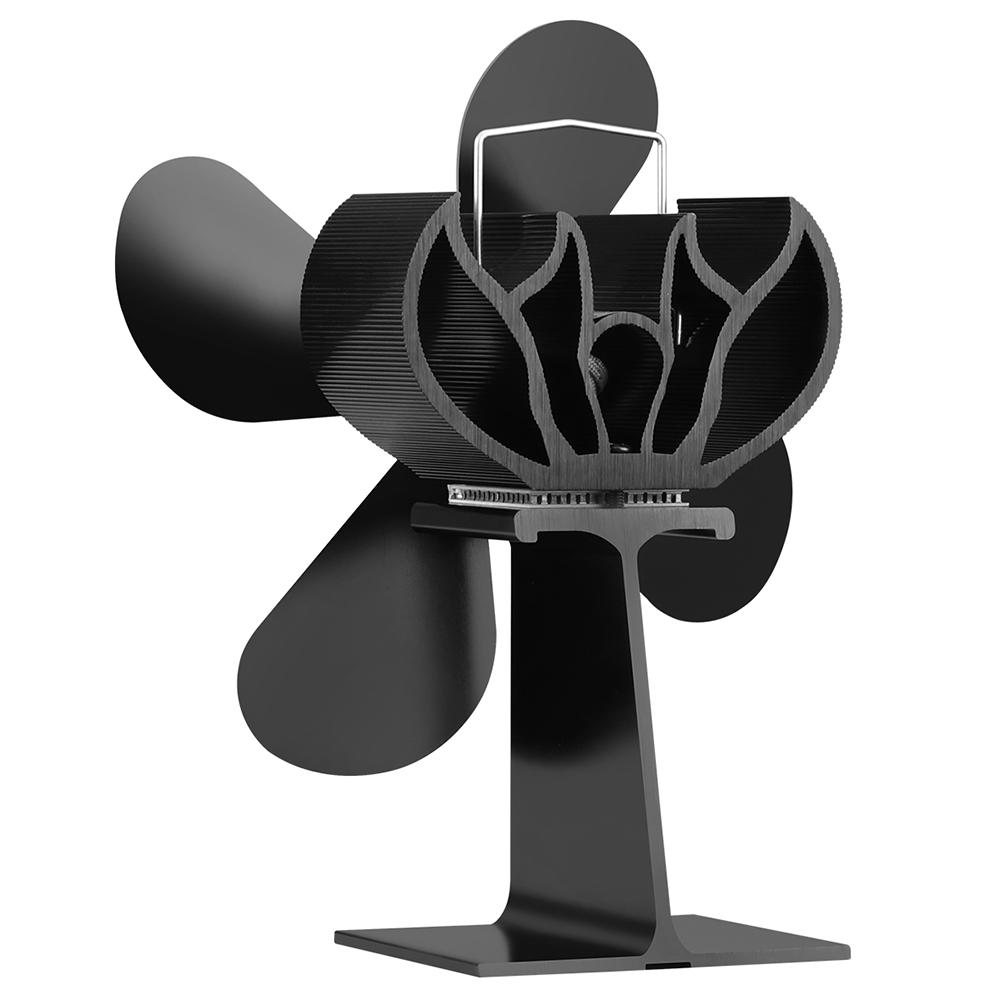 4 Blades Home Fireplace Fan Efficient Heat Distribution
