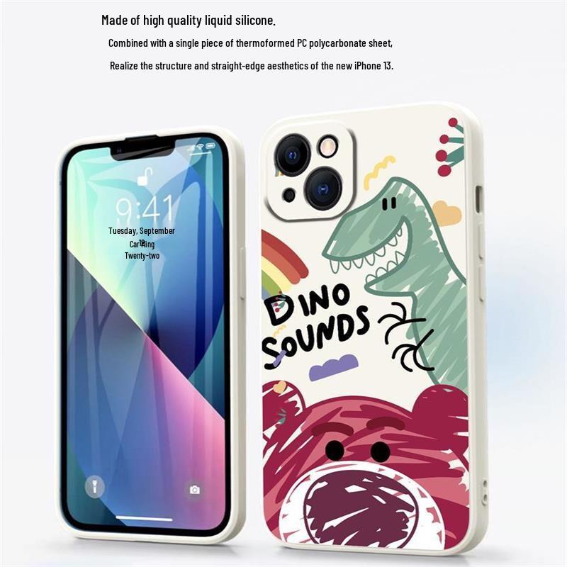 Zitai Graffiti Винни Пух Жидкий силиконовый чехол для iPhone