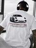 Мужская и женская футболка с графическим принтом суперкаров Porsche и Ferrari, уличная, оверсайз, Y2k, с коротким рукавом, высококачественная одежда для мужчин и женщин