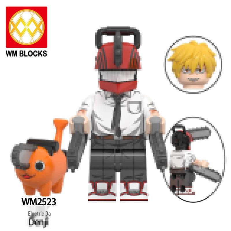 Аниме Сериал WM6159 Демонический Клинок Дендзи Кисибэ Игрушечная Фигурка Набор Строительных Блоков