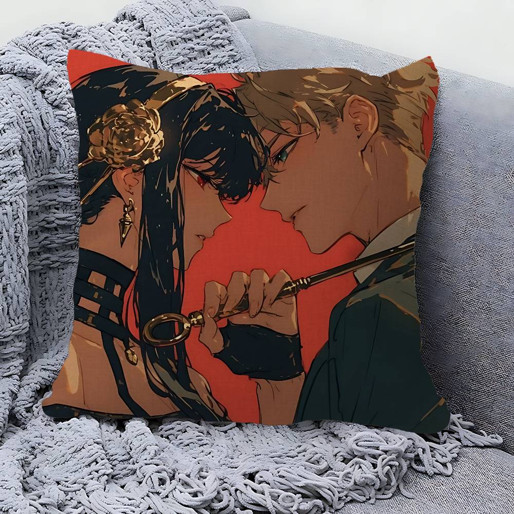 Anime Spy X Family Pillow Cushion Cover Pillowcase Living Room Sofa Home Decor