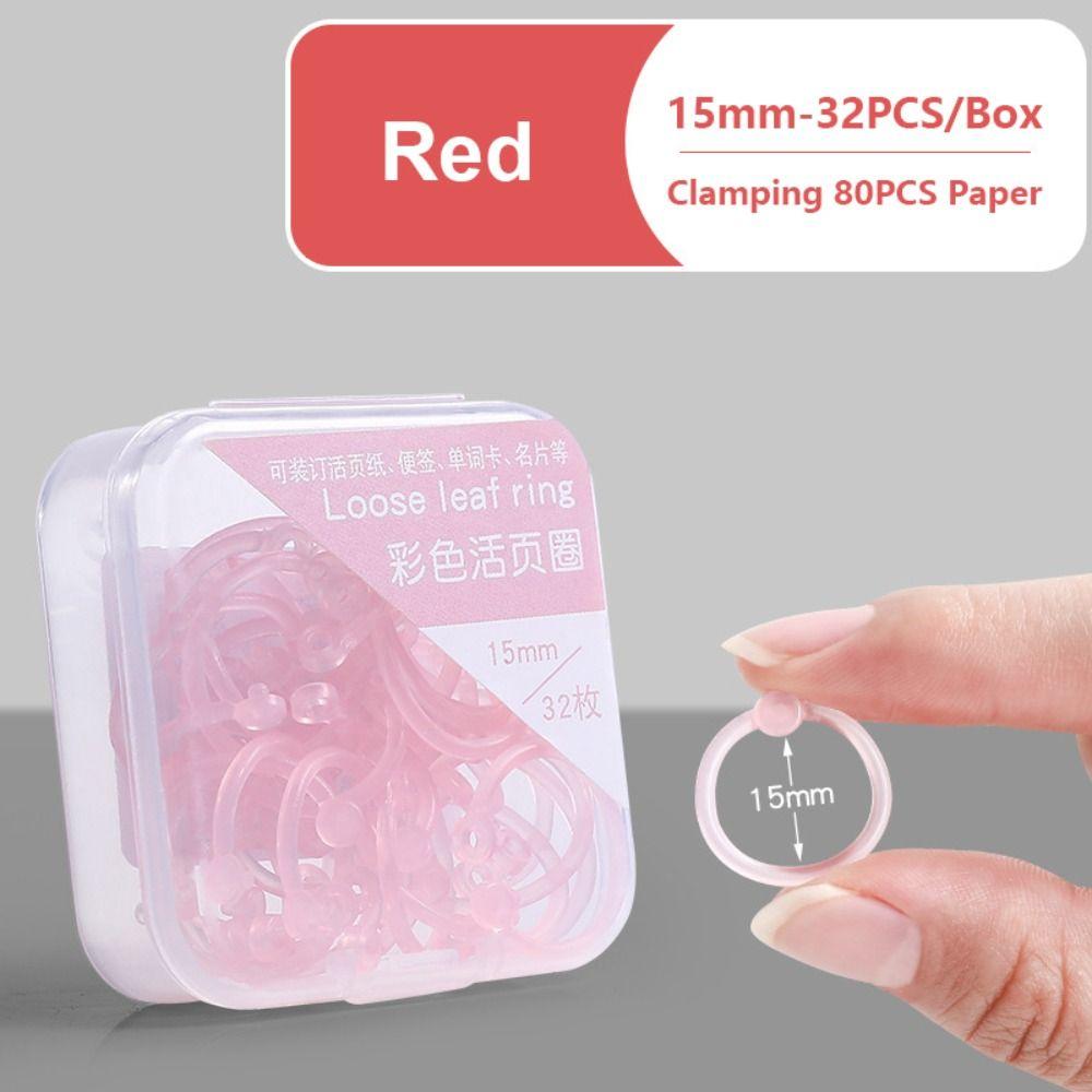 DIY Loose Leaf Paper Buckle Multi-Function Loose-leaf Book Hoops  School Office
