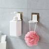 New 1PCS Simple Wall Shampoo Rack Suction Wall Hook Bathroom Shower Gel Hook Kitchen Liquid Soap Holder R