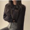 Autumn New Slim Fit Round Neck Pullovers Sweaters Women Tops Long Sleeve Casual Fashion Short Knitted Sweater Woman Elegant Solid Winter Jumpers 25533