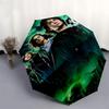 1pc Scooby-Doo and Scrappy-Doo Automatic Folding Umbrella, Portable 3-Fold Design with 8-Bone Iron Frame, Outdoor Umbrella, Ideal Gift for Fans, Trave