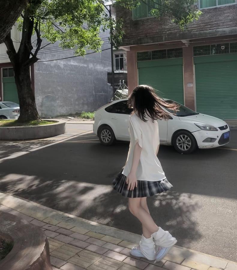 Academy Style Japanese School Uniform Set with Cute Peter Pan Collar