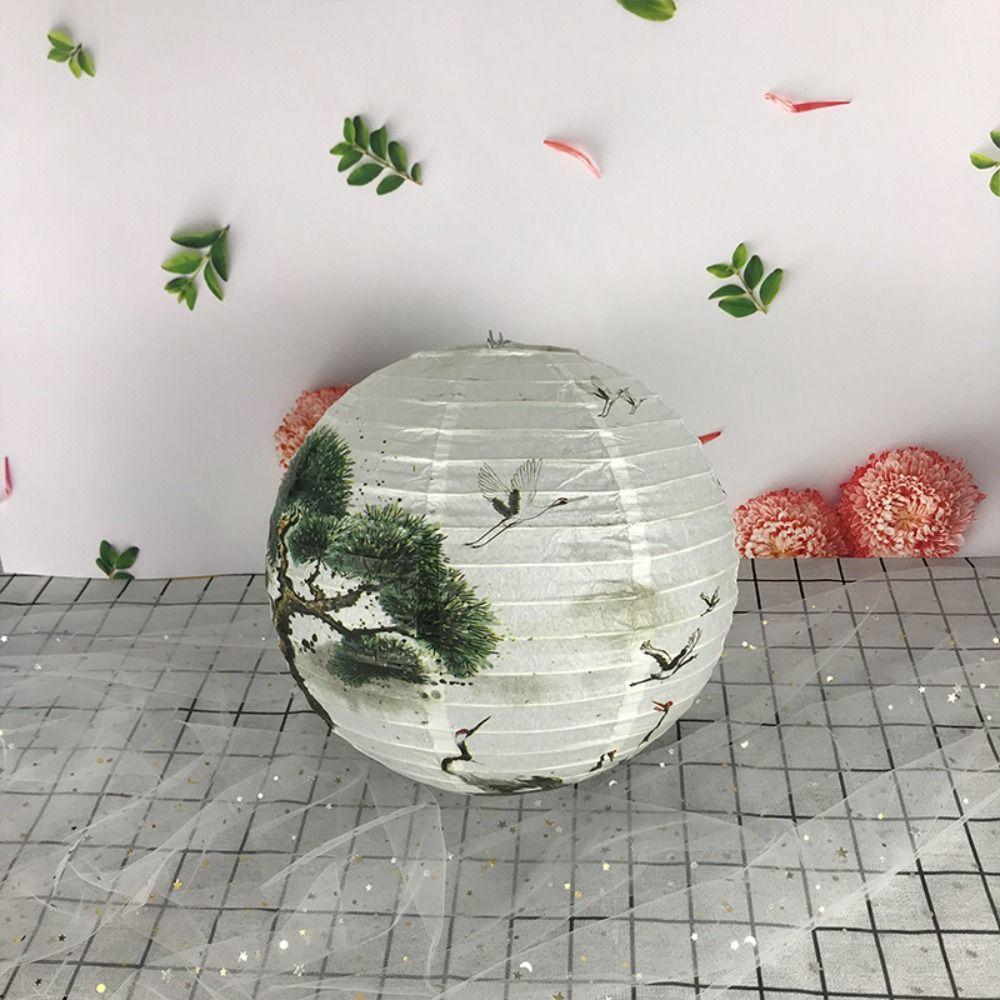 National Day Toys Gifts Temple Fair Decoration Paper Lantern Lampshade Flower Lantern Round Lamp