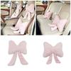 Elegant Car Pillows Plushes Bows Pillows Cushions Car Backrest Cushion for Neck Support In Bedroom Living Room Office