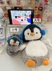 Women New plush cute headphones penguin backpacks girl crossbody bags children cartoon schoolbags