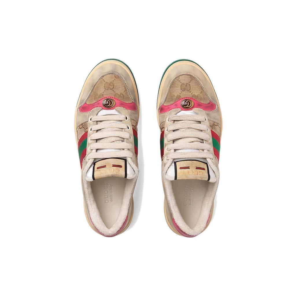 Gucci Женские Screener 'Distressed Pink Green' Женские 570443 9Y920 9665