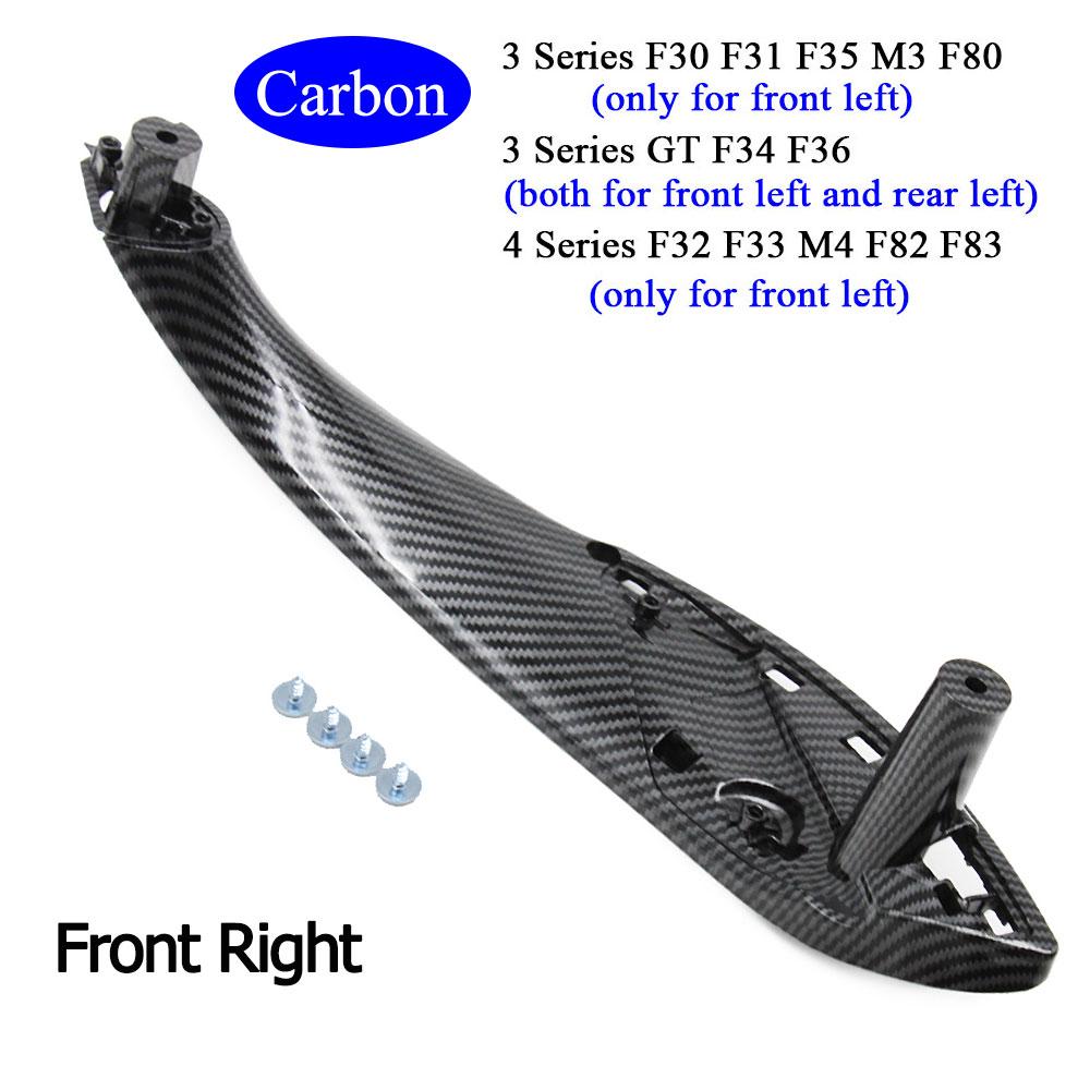 Автомобильные аксессуары, внутренняя дверь, черный, бежевый, левый и правый, сменная накладка на ручке для BMW M3 M4 F30 F34 F36 F32 F33