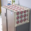 Деревенское кружево, вышитое полотенце для холодильника, чехол от пыли для одно- и двухдверного холодильника, чехлы часто используют для стиральных машин