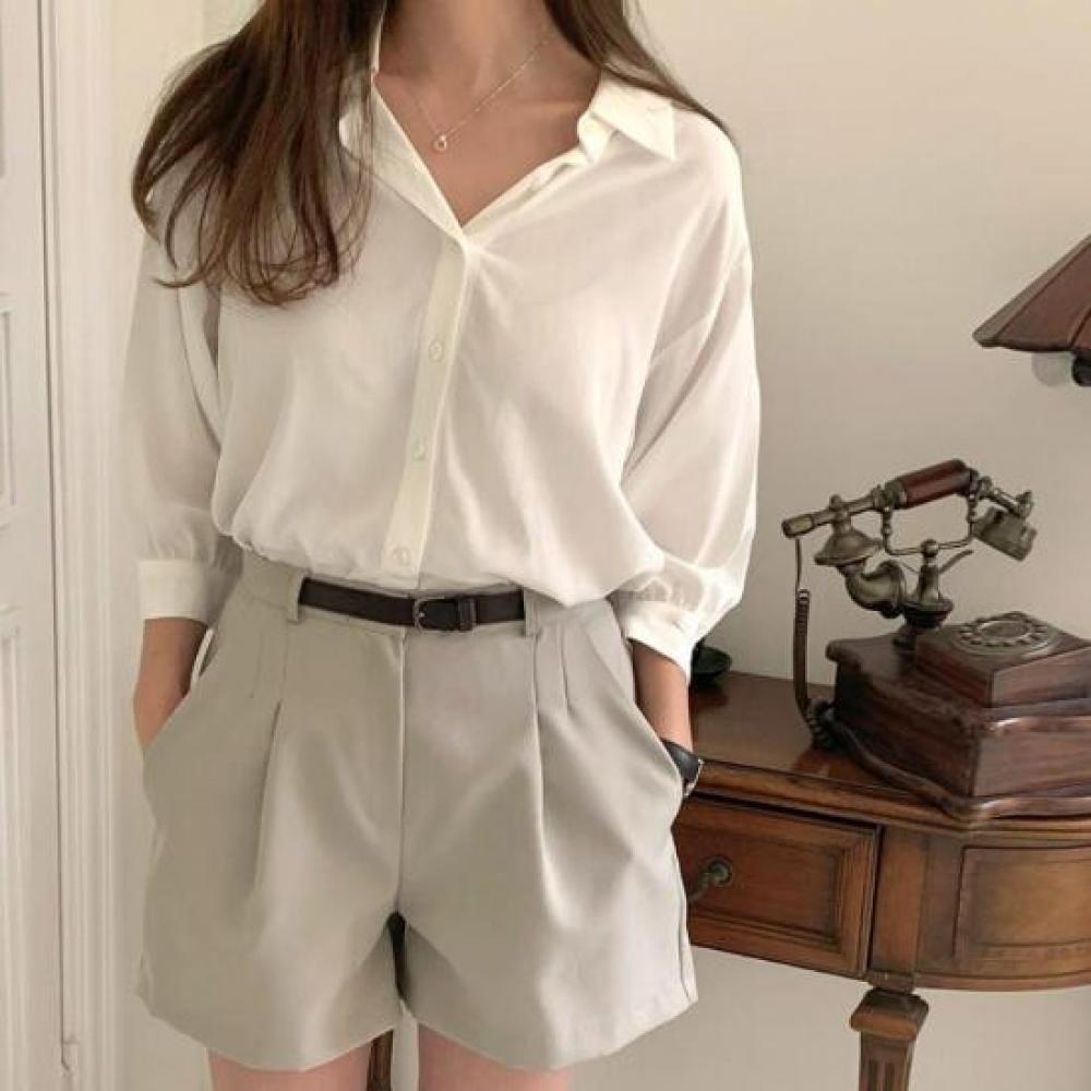 New ArrivalS Open Run Women S Pintuck Wide Belt Buckle Half pantS