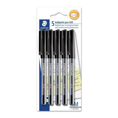 Шариковая ручка Staedtler Stick 5 шт. (черный)