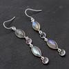 Labradorite Mystic Topaz Gemstone Women Earring 925 Sterling Silver Handmade Earring