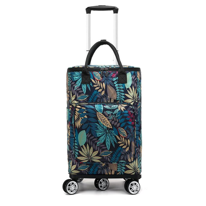 Складная Портативная Тележка для Продуктов с Сумкой - Бытовая Тележка для Супермаркета