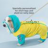 Контрастный цветной принтованный корги специальный дождевик четвероногий водонепроницаемый все включено французский боевой средний питомец собака щенок собака дождливый день одежда