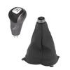 Silver Manual 5-Speed Gear Shift Knob Lever Gaitor Boot For Honda Civic 2006-11