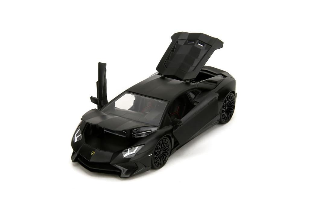 Kyosho Jada Toys Fast Furious Series Scale F7 Lamborghini Aventador SV Black Finished Model JADA36152 & 1/24 (Show)
