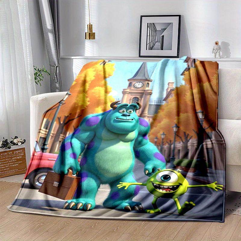 1pc, Soft and Cozy Monster Inc. Inspired Blanket, Perfect for All Seasons, Soft Flannel Throw Blanket, Versatile & Cozy for Bedroom, Living Room, Trav