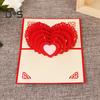 Открытка-раскладушка в виде 3D-сердца Поздравительная открытка ко Дню святого Валентина Автоматическая раскладная открытка ко Дню матери Подарок на годовщину