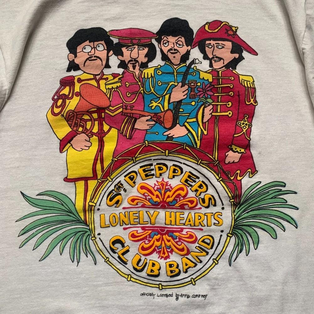 The Beatles Sgt Pepper's 20-й юбилей короткий рукав белая футболка KV39942 Унисекс Футболка