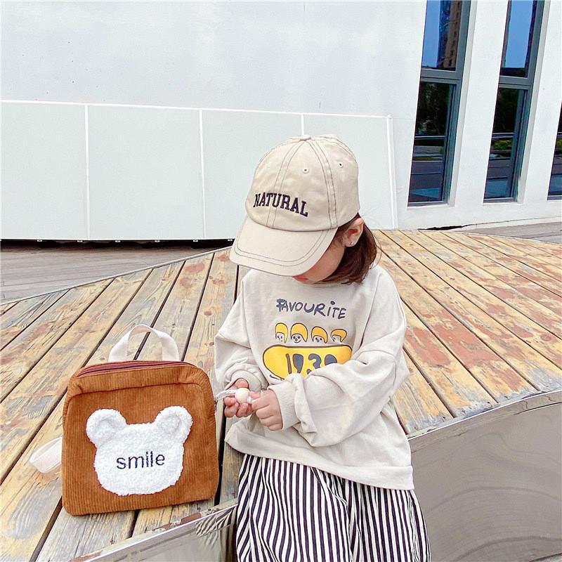 Очаровательный Мини Плюшевый Рюкзак Для Детей С Очаровательным Рисунком Мультяшного Медведя И Стильными Цветами