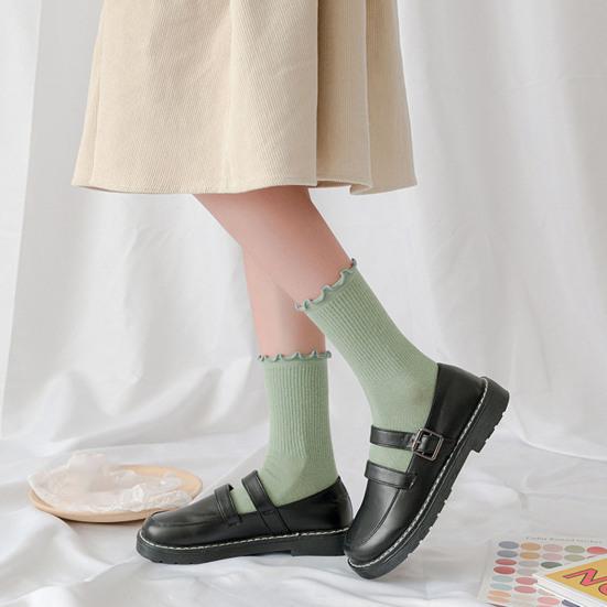 Женские зимние носки, шикарные гофрированные термодышащие носки