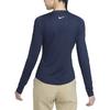 Nike Футболка для гольфа UV Victory Solid с круглым вырезом, быстросохнущая, облегающая, с принтом, с длинным рукавом, женские топы, цвет обсидиан DH2069-451