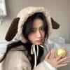 Милые плюшевые наушники в корейском стиле с щенком: Женские зимние ветрозащитные наушники