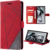Case - E.F.CONNECTION - For Galaxy S24 Ultra - Red - PU Leather - Semi-rigid - Magnetized